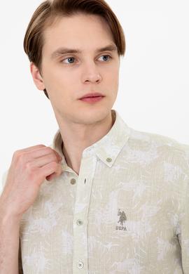 Erkek Haki Uzun Kollu Gömlek - 50249578006