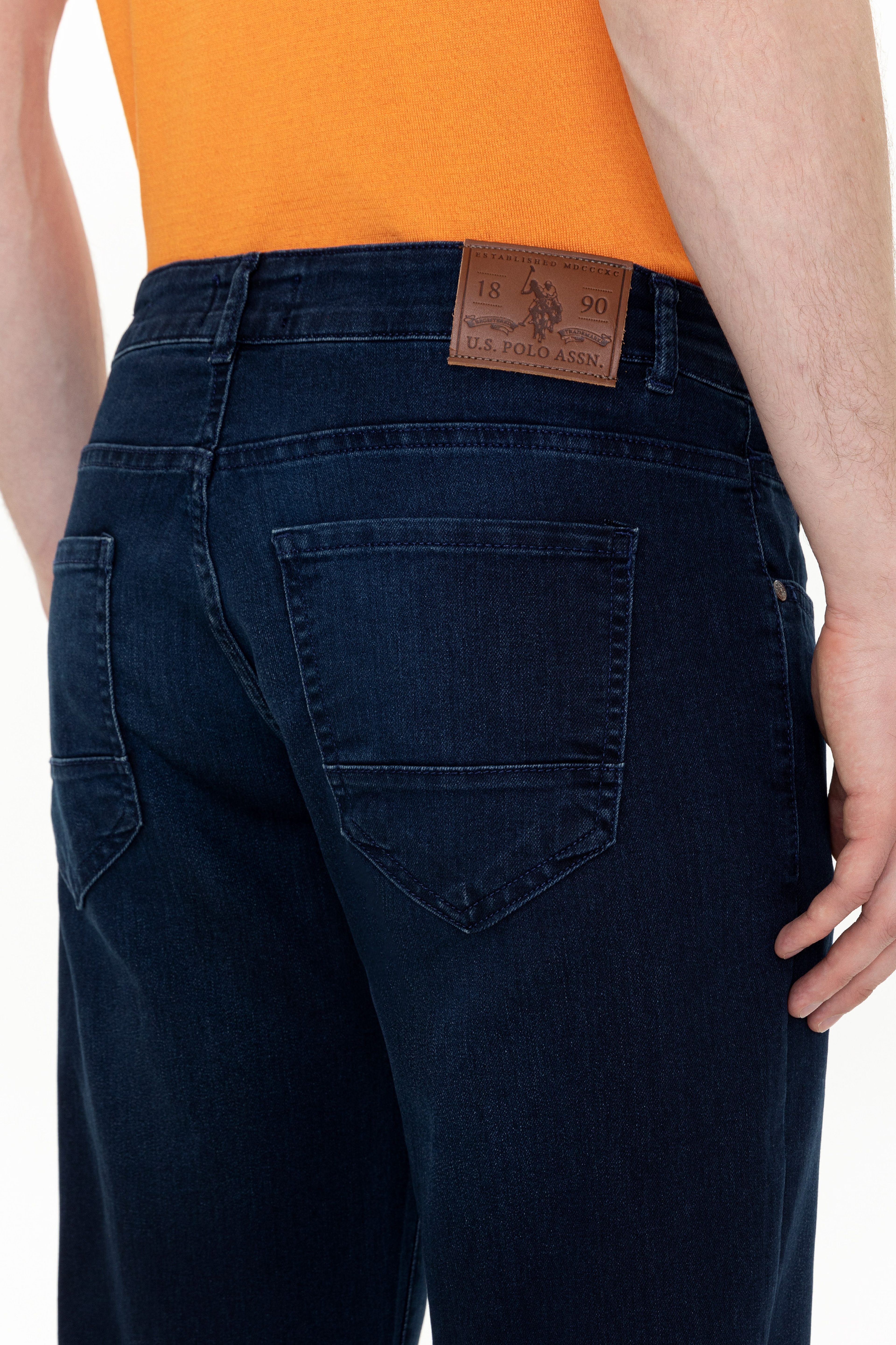 Erkek Koyu Mavi Jean Pantolon - Image 7