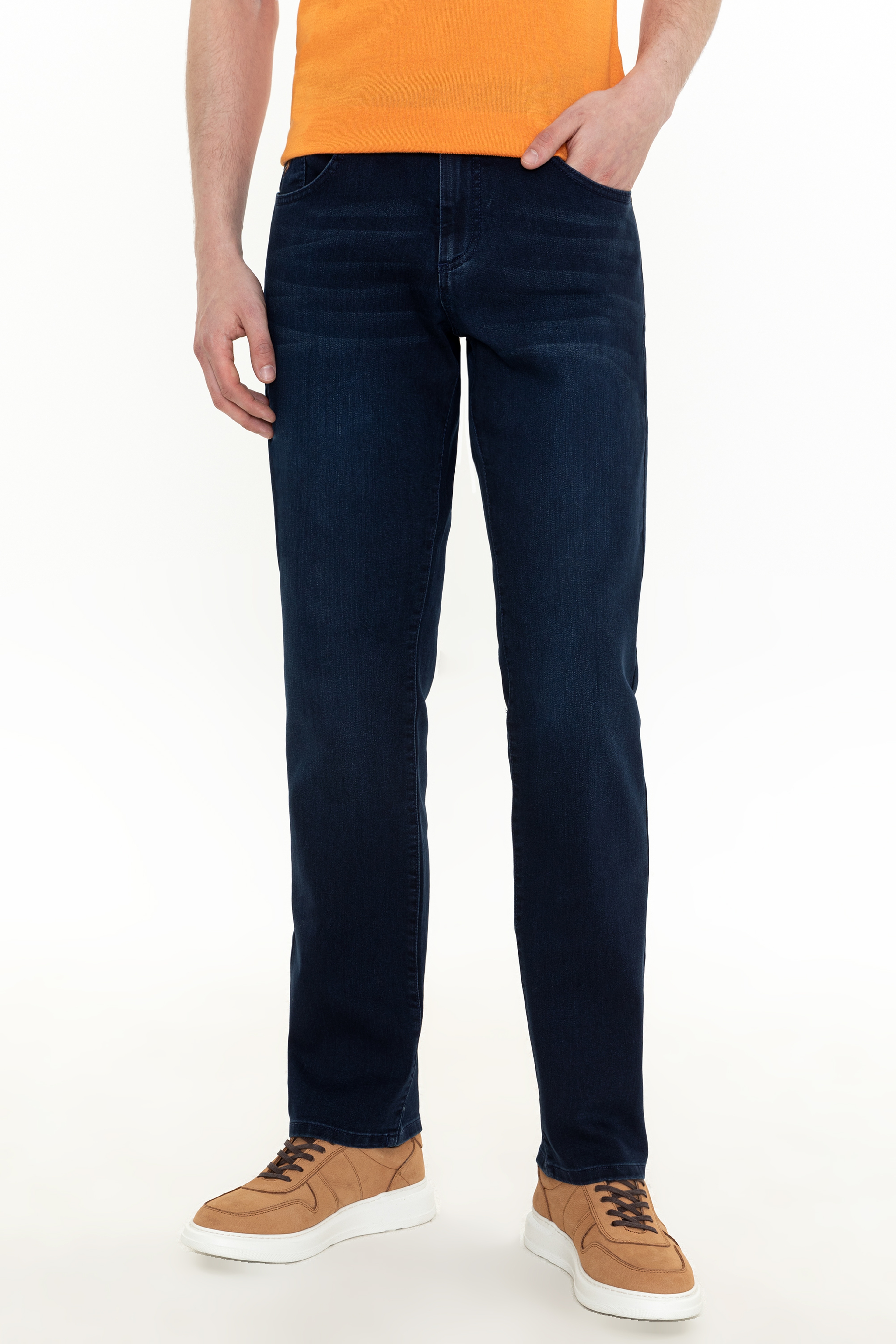 Erkek Koyu Mavi Jean Pantolon - Image 3
