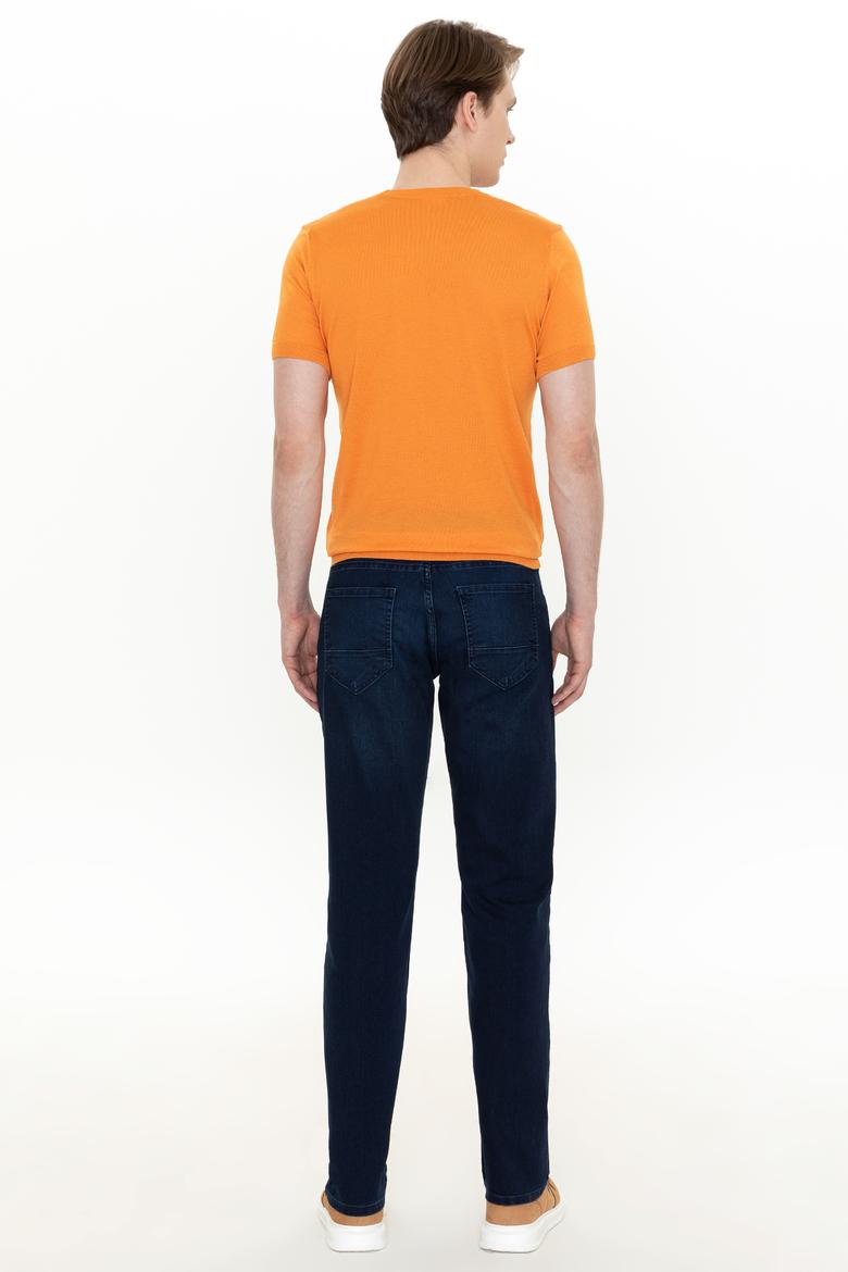 Erkek Koyu Mavi Jean Pantolon - 50254329045