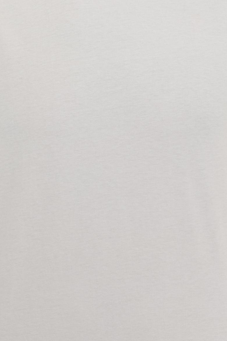 Erkek Gri Bisiklet Yaka T-Shirt - 50251779120