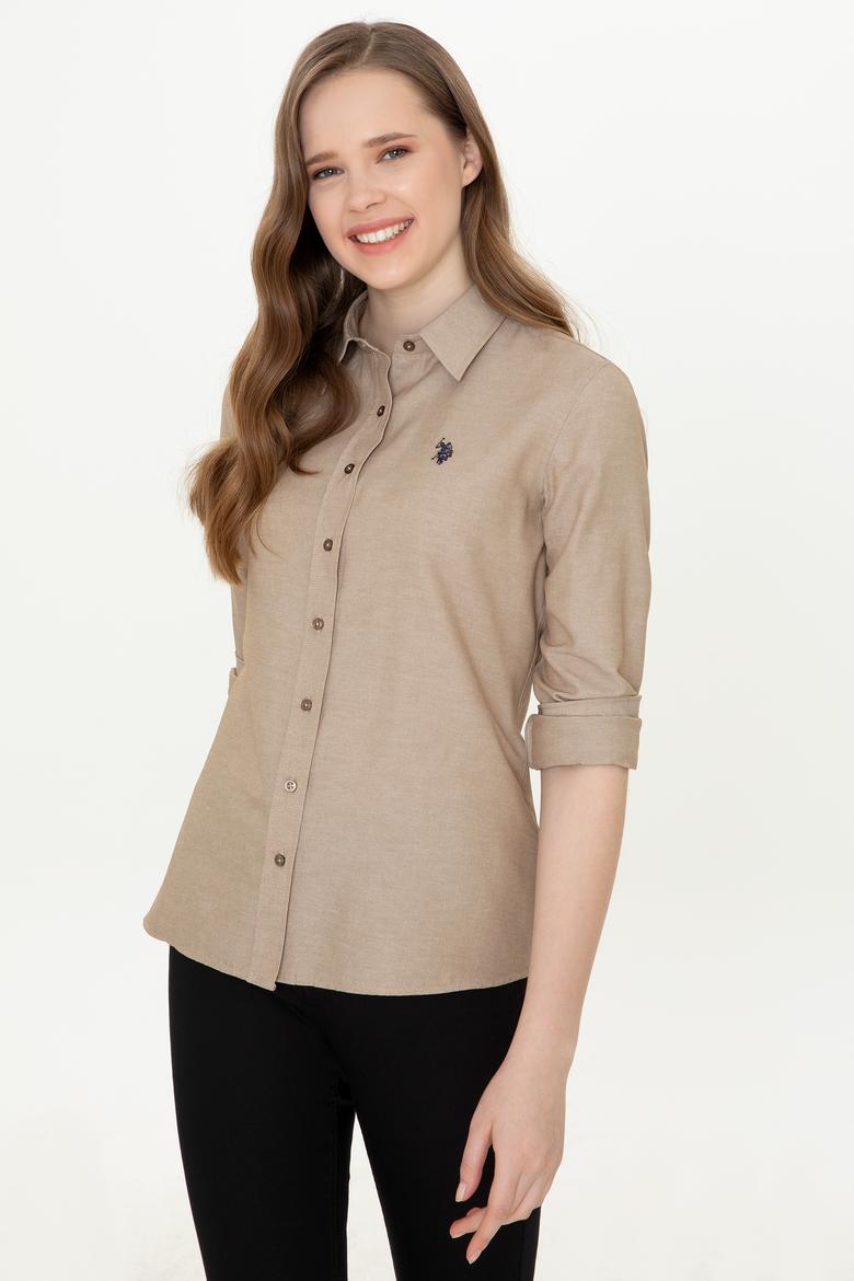 Kadın Coconut Uzun Kollu Basic Gömlek - 50249850115