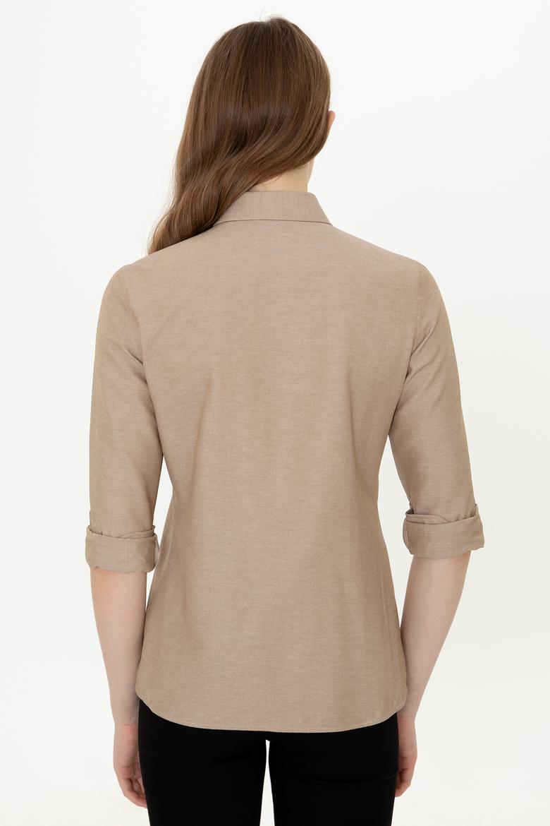 Kadın Coconut Uzun Kollu Basic Gömlek - 50249850115