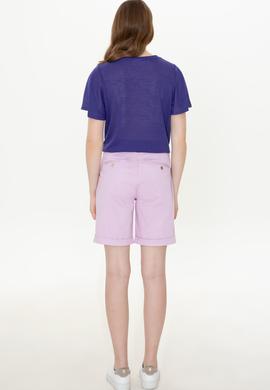 Kadın Manolya Dokuma Şort - 50246039032