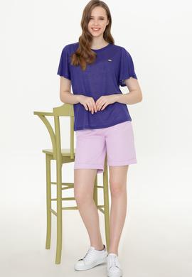 Kadın Manolya Dokuma Şort - 50246039032