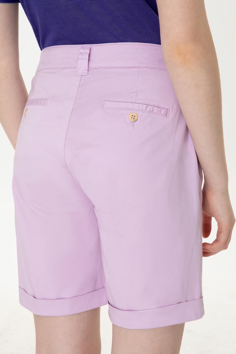 Kadın Manolya Dokuma Şort - 50246039032