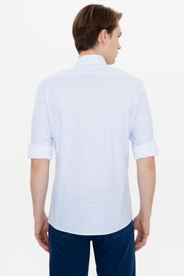 Erkek Mavi Uzun Kollu Gömlek - 50247963011