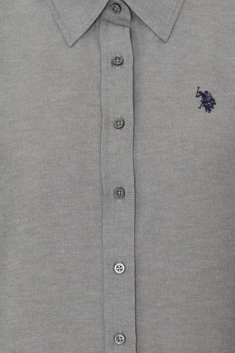 Kadın Antrasit Uzun Kollu Basic Gömlek - 50249850084