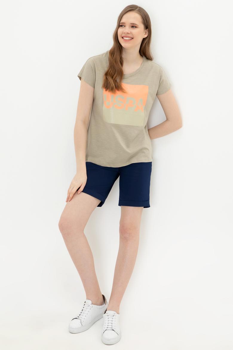 Kadın Haki Tişört - 50248091014