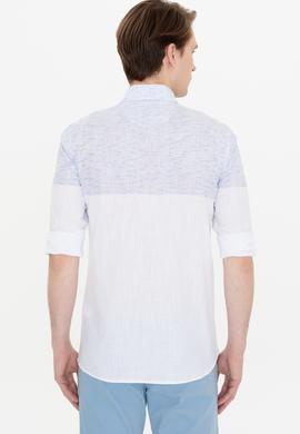 Erkek Mavi Uzun Kollu Gömlek - 50249546008