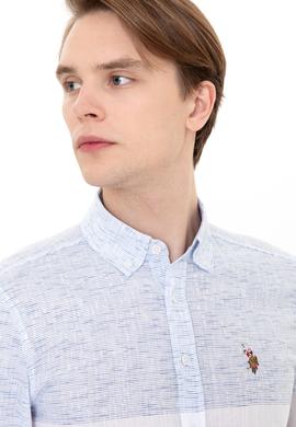 Erkek Mavi Uzun Kollu Gömlek - 50249546008