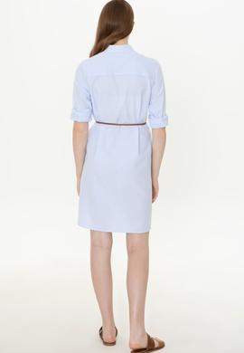 Kadın Mavi Dokuma Elbise - 50249789012