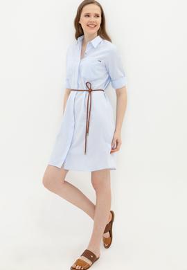 Kadın Mavi Dokuma Elbise - 50249789012