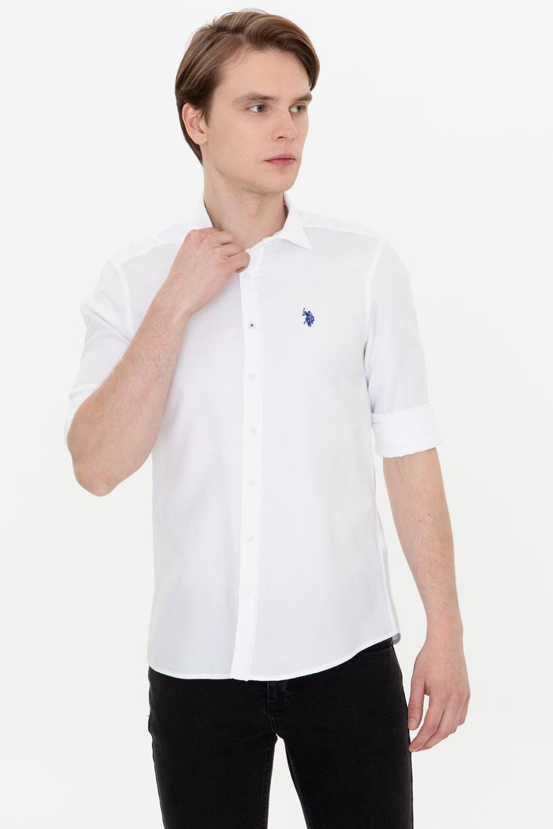 Erkek Beyaz Uzun Kollu Gömlek