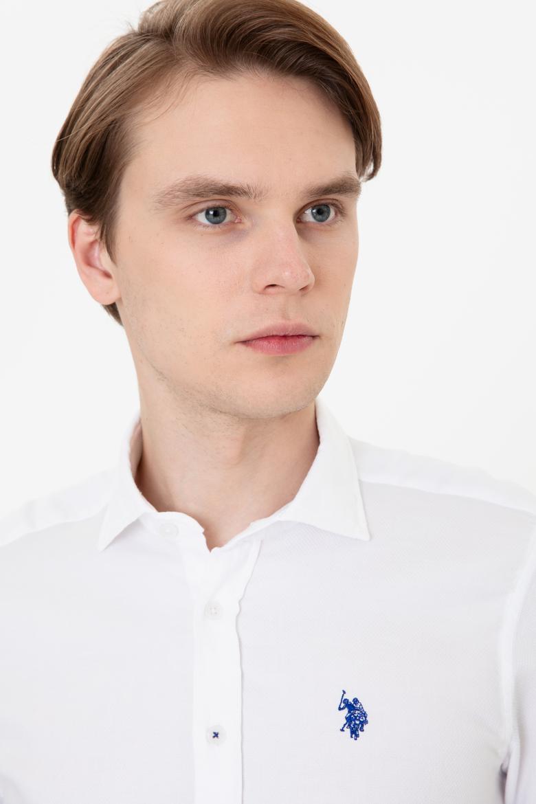 Erkek Beyaz Uzun Kollu Gömlek - 50246354012