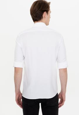 Erkek Beyaz Uzun Kollu Gömlek - 50246354012
