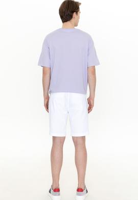 Erkek Beyaz Dokuma Şort - 50254441037