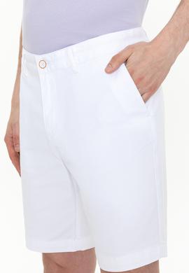 Erkek Beyaz Dokuma Şort - 50254441037