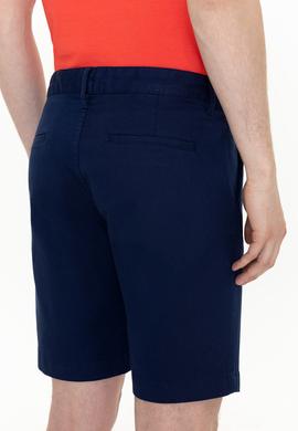 Erkek Lacivert Dokuma Şort - 50254441003