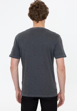 Erkek Antrasit Basic Tişört - 50246848079
