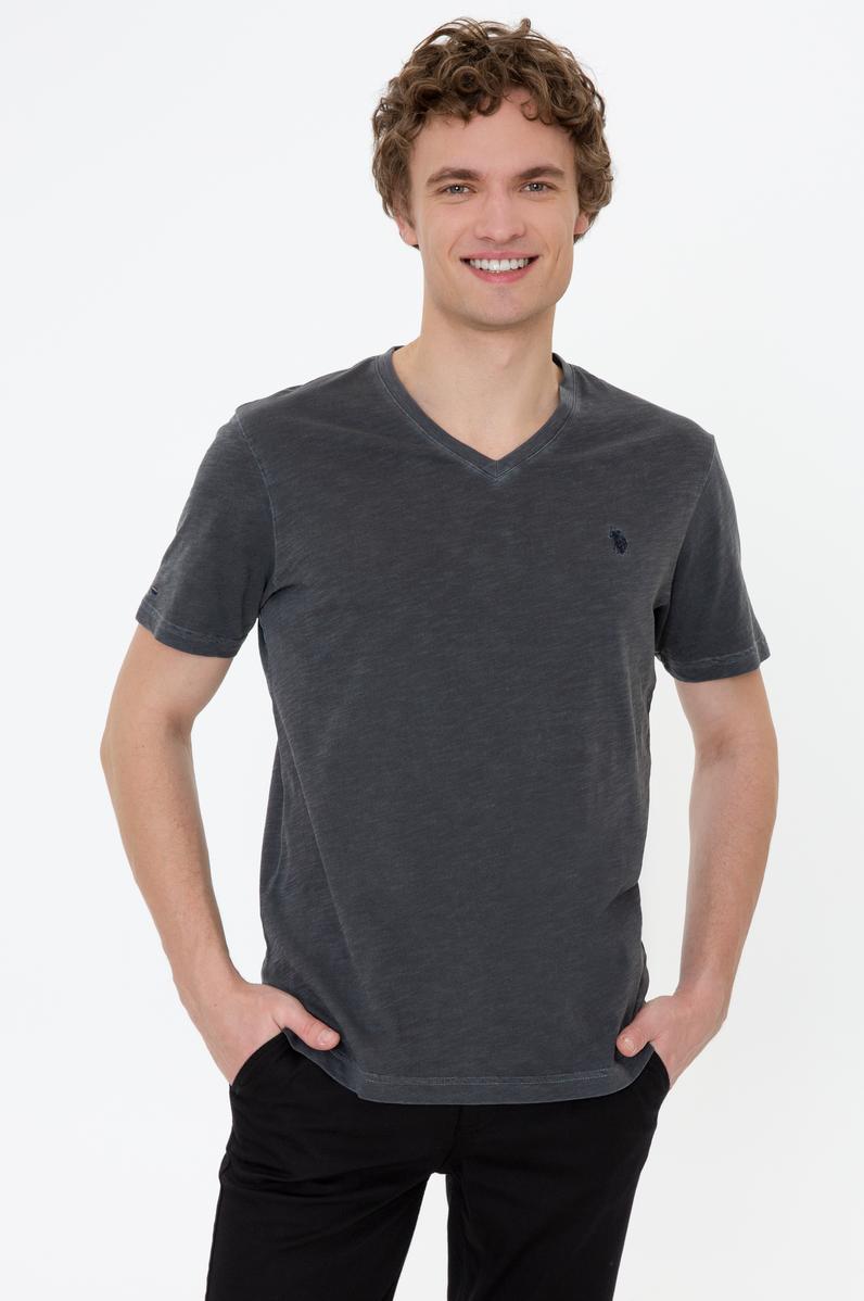 Erkek Antrasit Basic Tişört