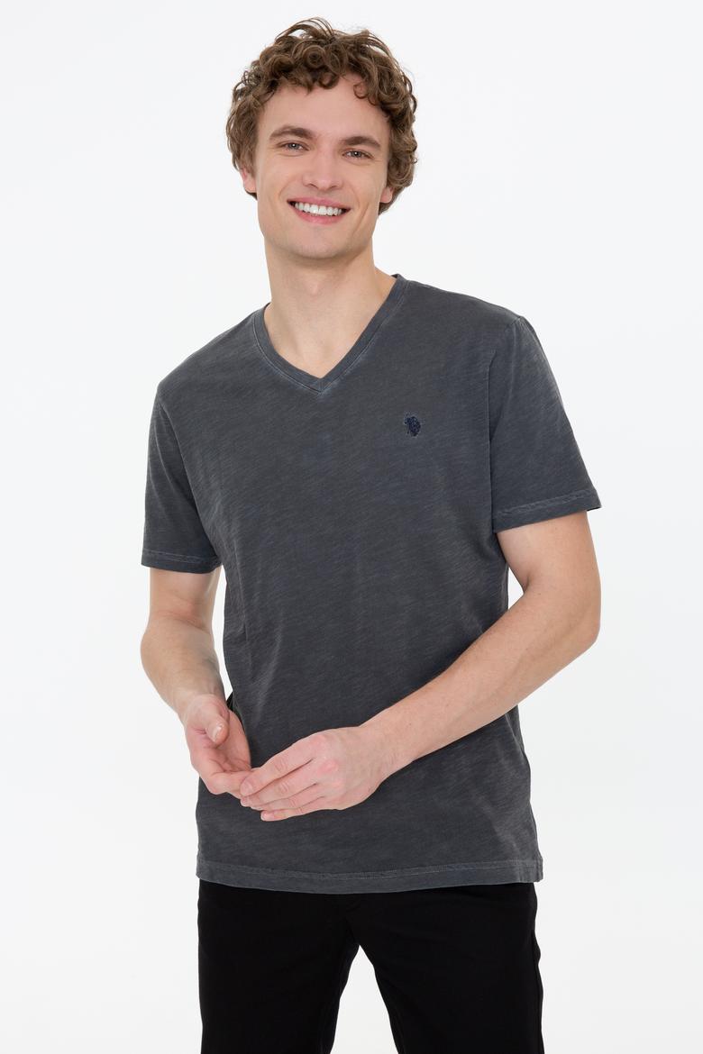 Erkek Antrasit Basic Tişört - 50246848079