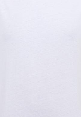 Erkek Beyaz Oversize Bisiklet Yaka Tişört - 50252132019