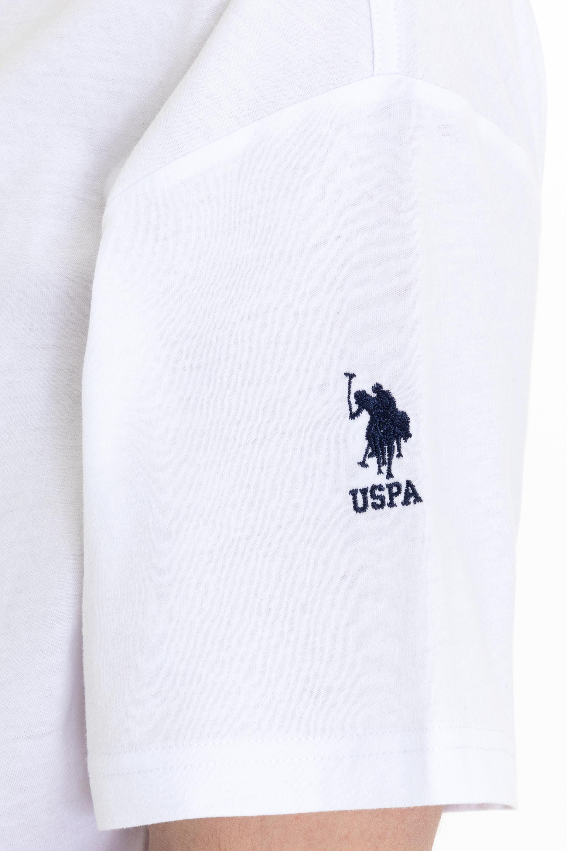 Erkek Beyaz Oversize Bisiklet Yaka Tişört