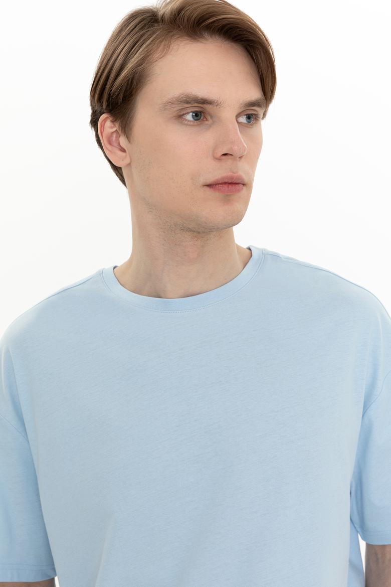 Erkek Açık Mavi Tişört - 50252132009