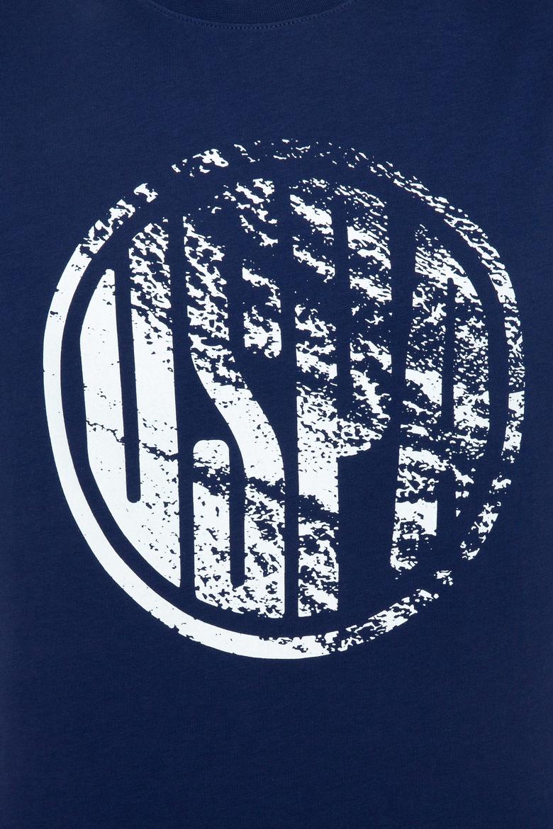 Erkek Lacivert Bisiklet Yaka T-Shirt - 50247329017