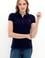 Kadın Lacivert Basic Polo Yaka Tişört