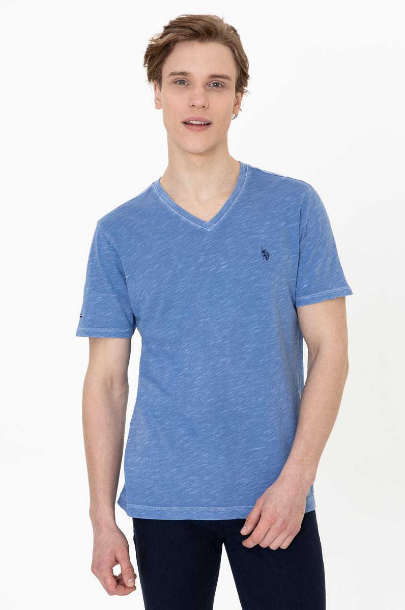 Erkek Saks Basic Tişört