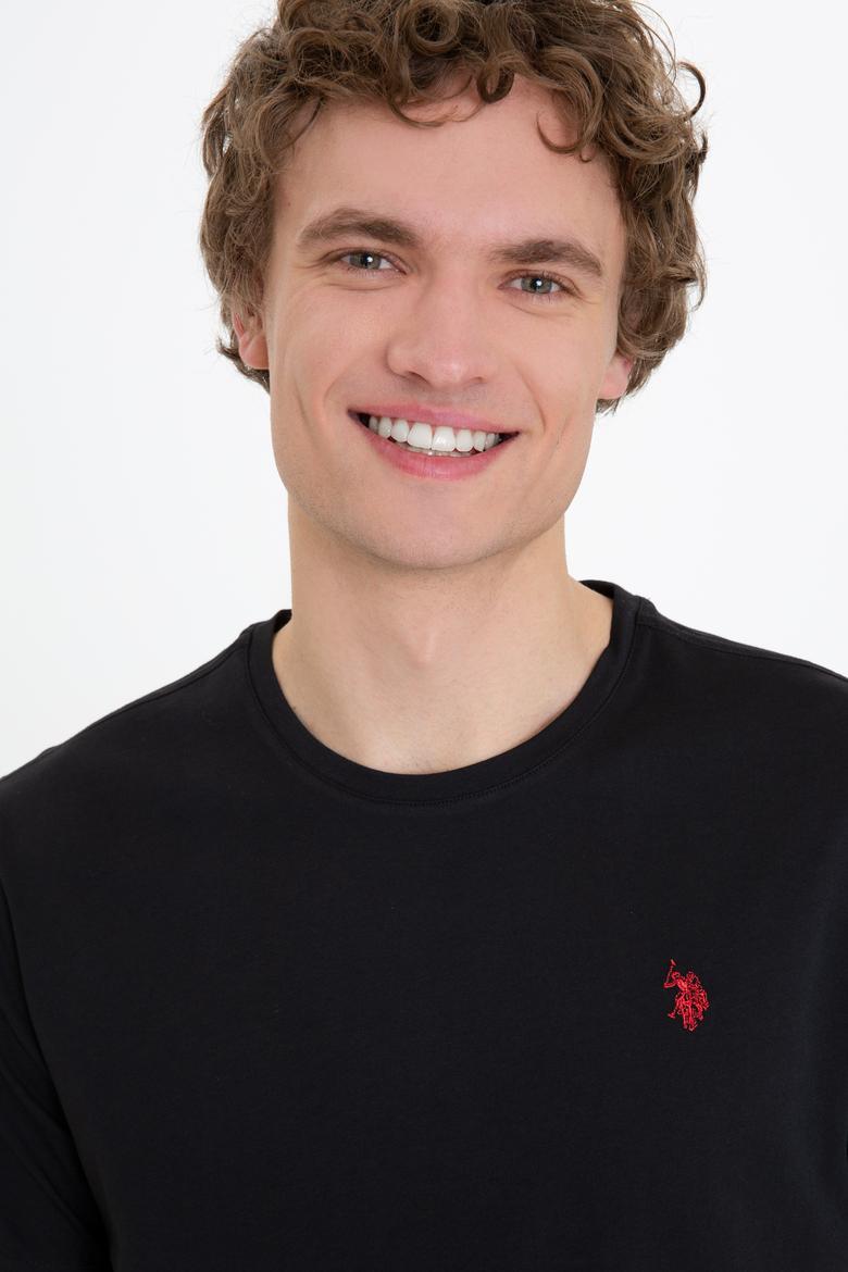 Erkek Siyah Basic Tişört - 50249144027