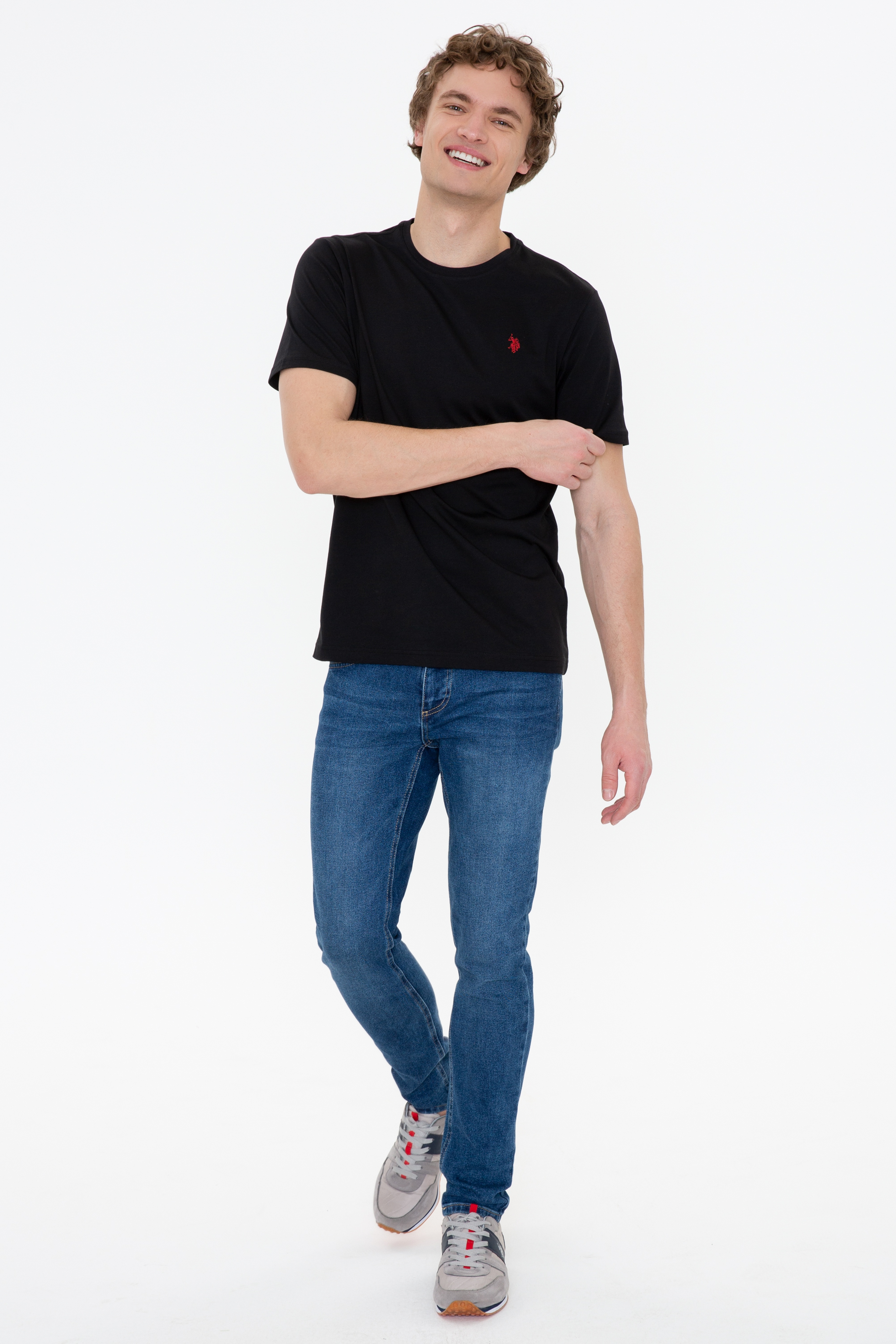 Erkek Siyah Basic Tişört - Image 5