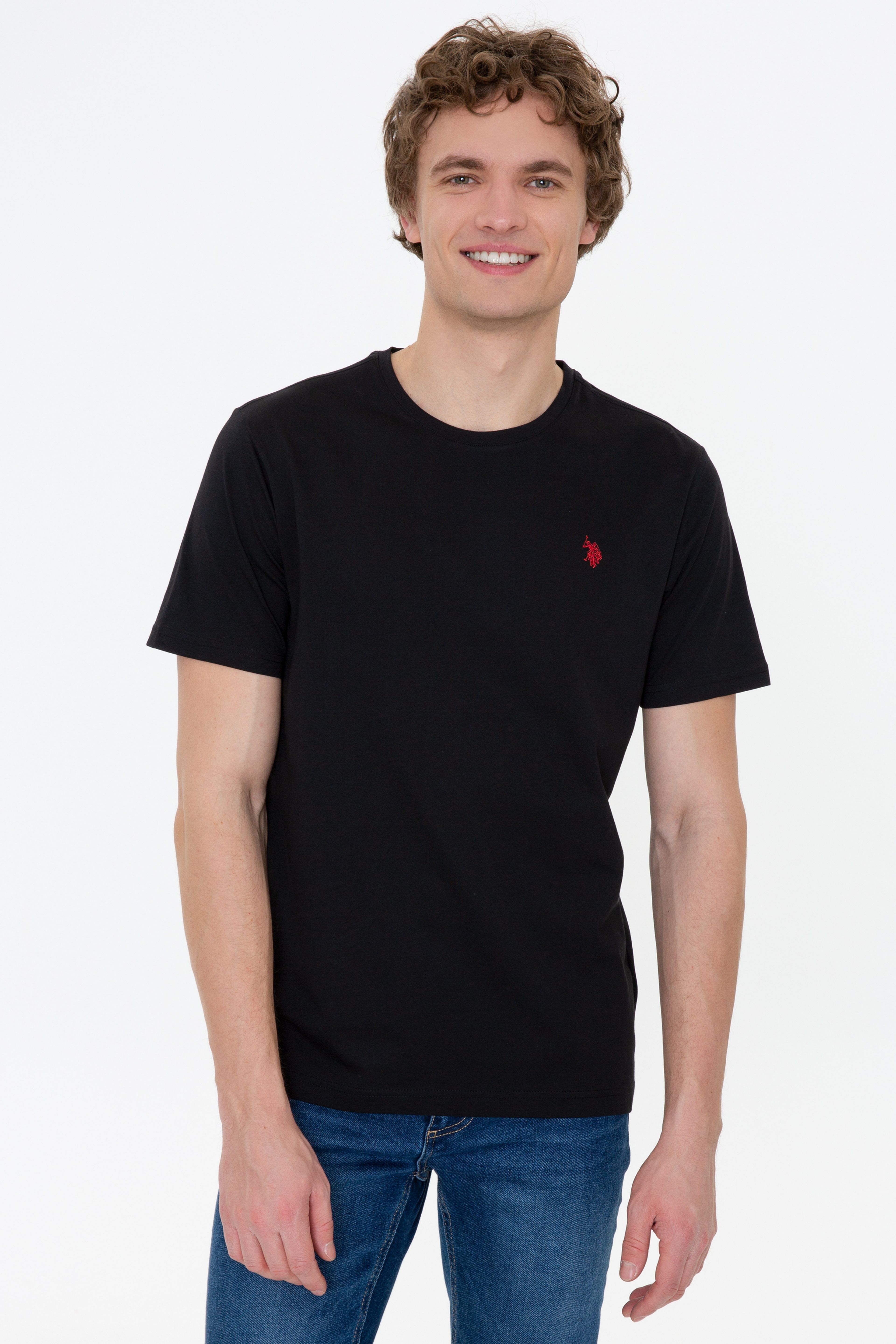 Erkek Siyah Basic Tişört - Image 1