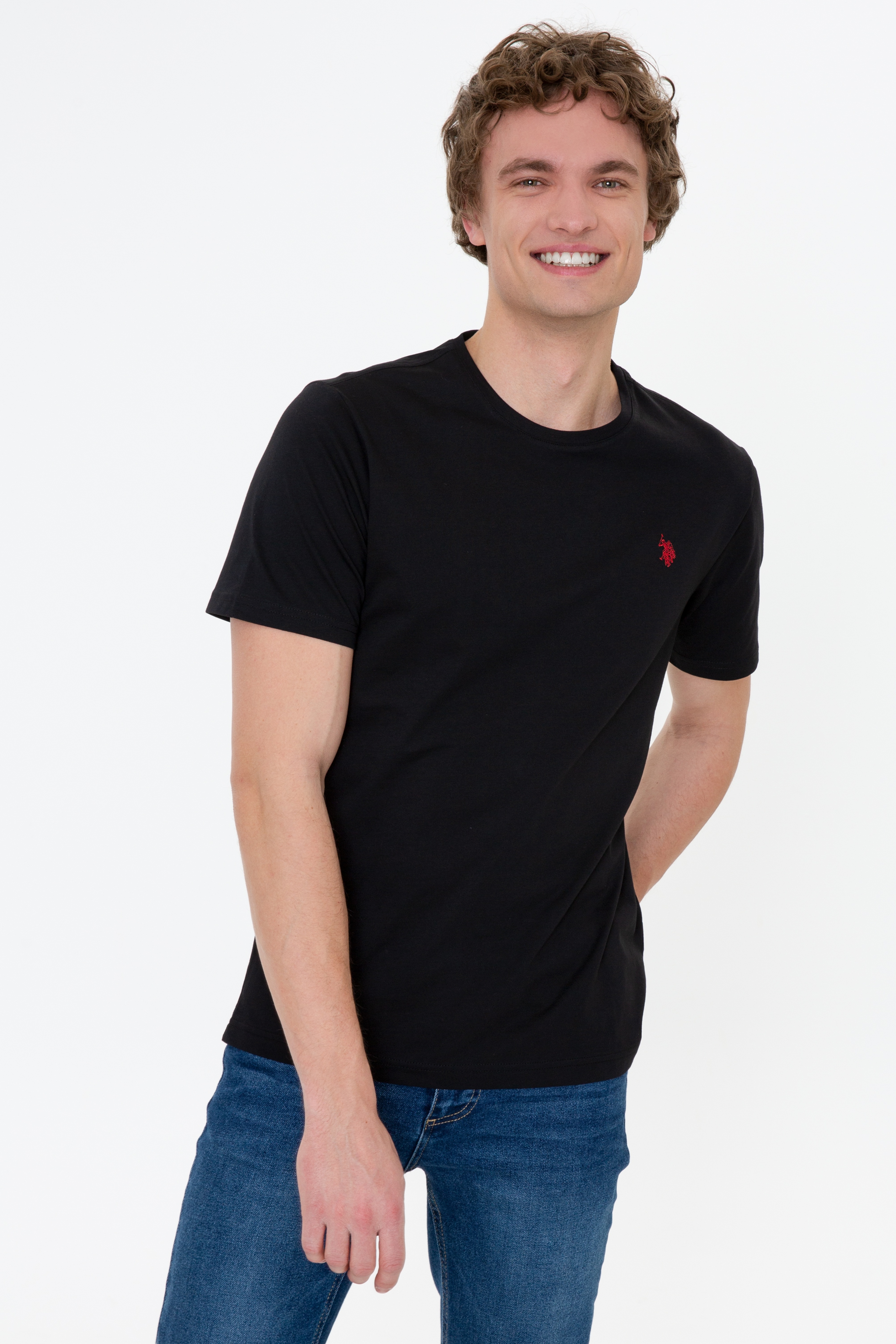 Erkek Siyah Basic Tişört