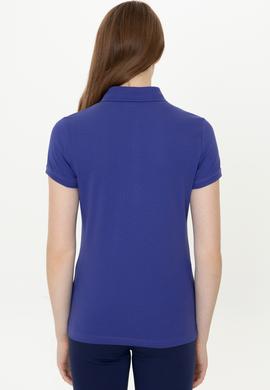 Kadın Mavi Basic Polo Yaka Tişört - 50246272230