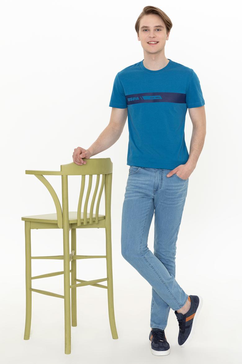 Erkek Petrol Bisiklet Yaka Tişört - 50247327157