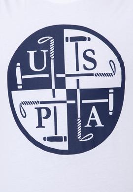 Erkek Beyaz Bisiklet Yaka T-Shirt - 50247330008