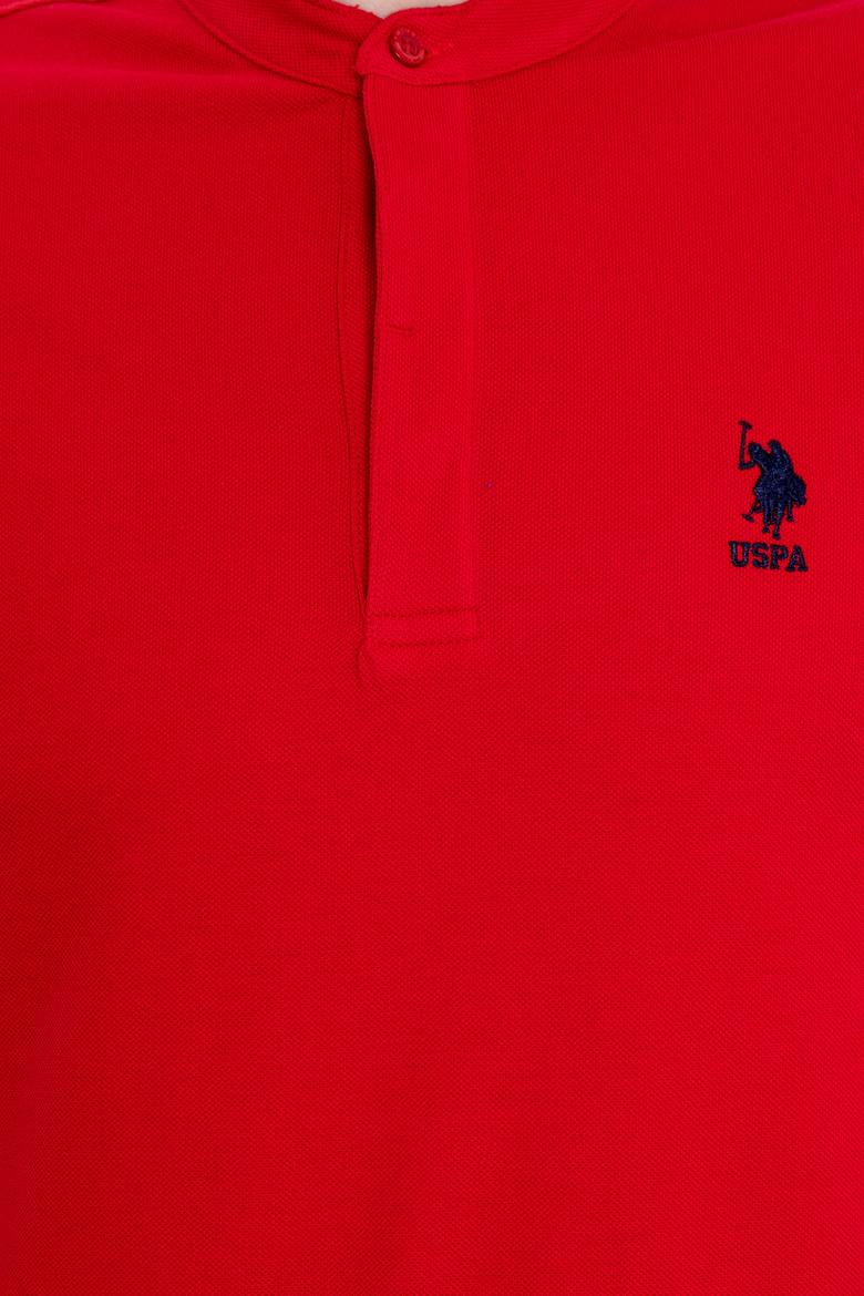 Erkek Kırmızı Hakim Yaka T-Shirt - 50246102031