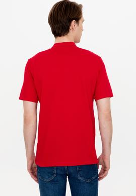 Erkek Kırmızı Hakim Yaka T-Shirt - 50246102031