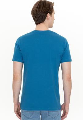 Erkek Petrol Bisiklet Yaka Tişört - 50247327157