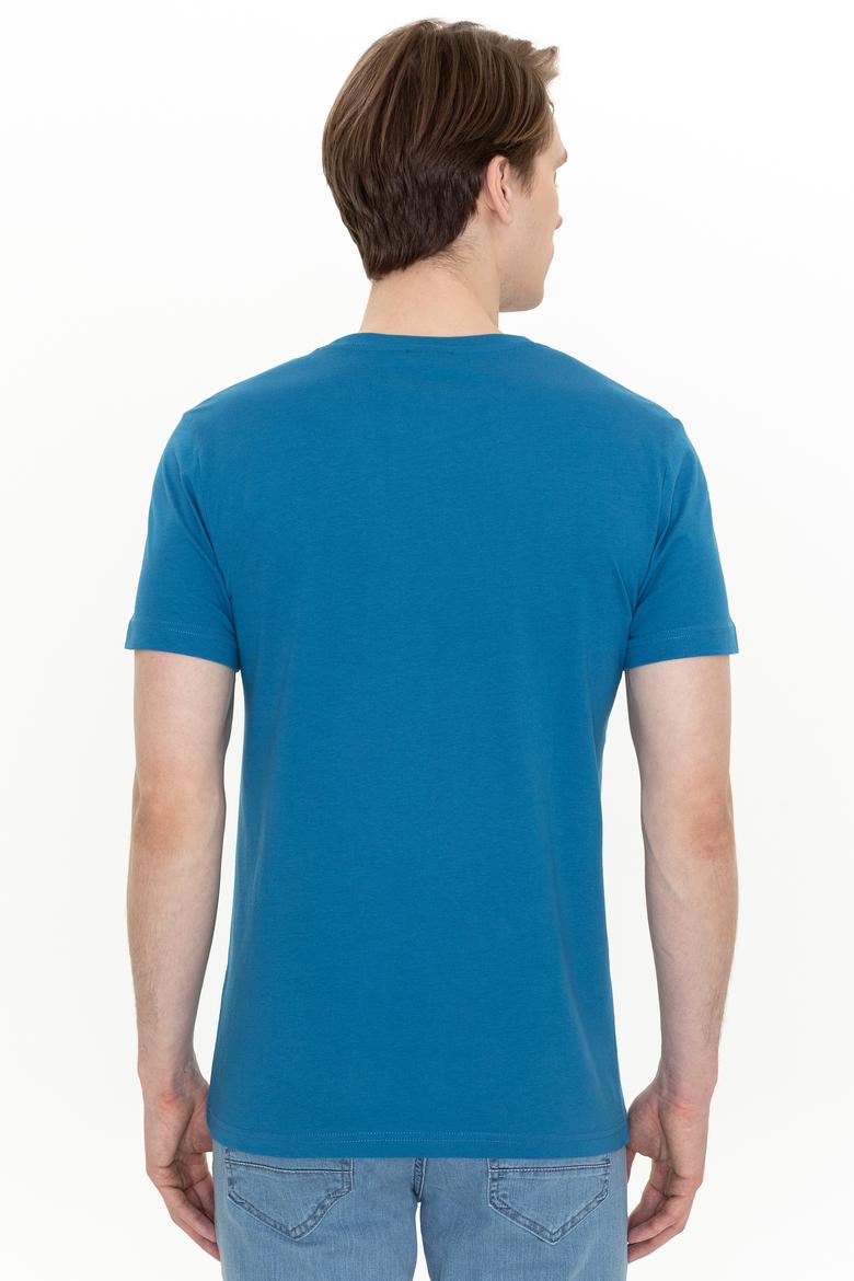 Erkek Petrol Bisiklet Yaka Tişört - 50247327157