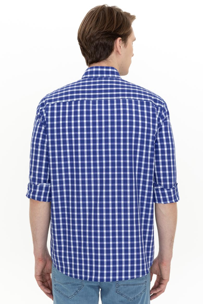 Erkek Mavi Uzun Kollu Gömlek - 50247744016