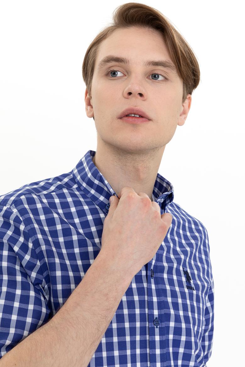 Erkek Mavi Uzun Kollu Gömlek - 50247744016