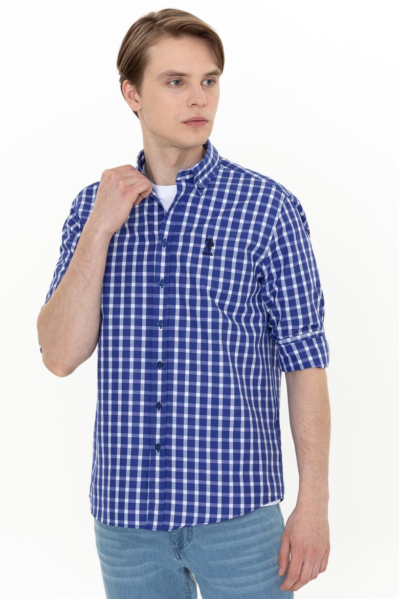 Erkek Mavi Uzun Kollu Gömlek - 50247744016