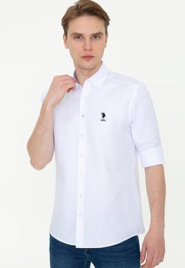 Erkek Beyaz Uzun Kollu Basic Gömlek - 50249489020