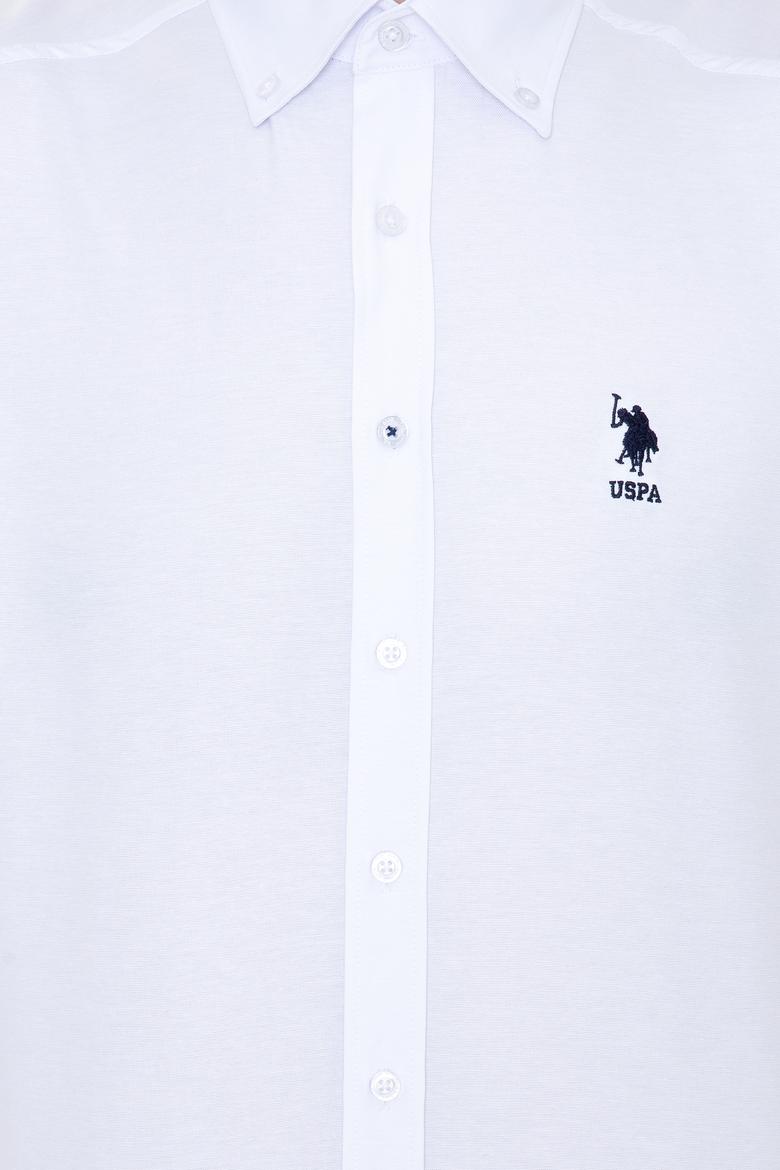 Erkek Beyaz Uzun Kollu Basic Gömlek - 50249489020