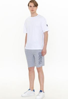 Erkek Gri Melanj Örme Şort - 50251757022