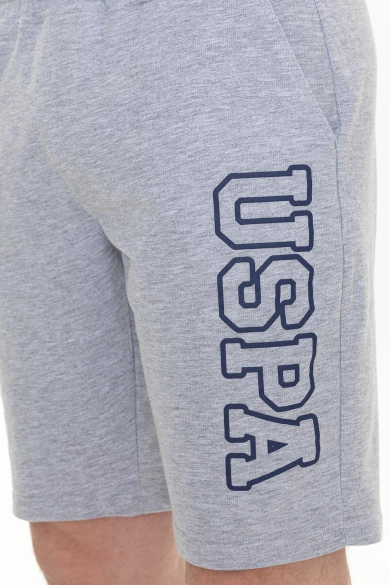 Erkek Gri Melanj Örme Şort - 50251757022